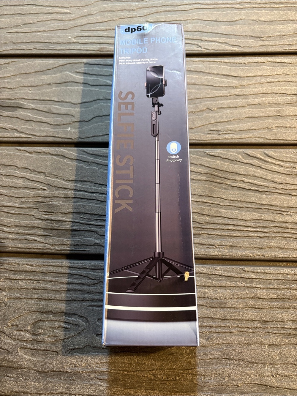 Portable Black Selfie Stick Tripod with Phone Mount